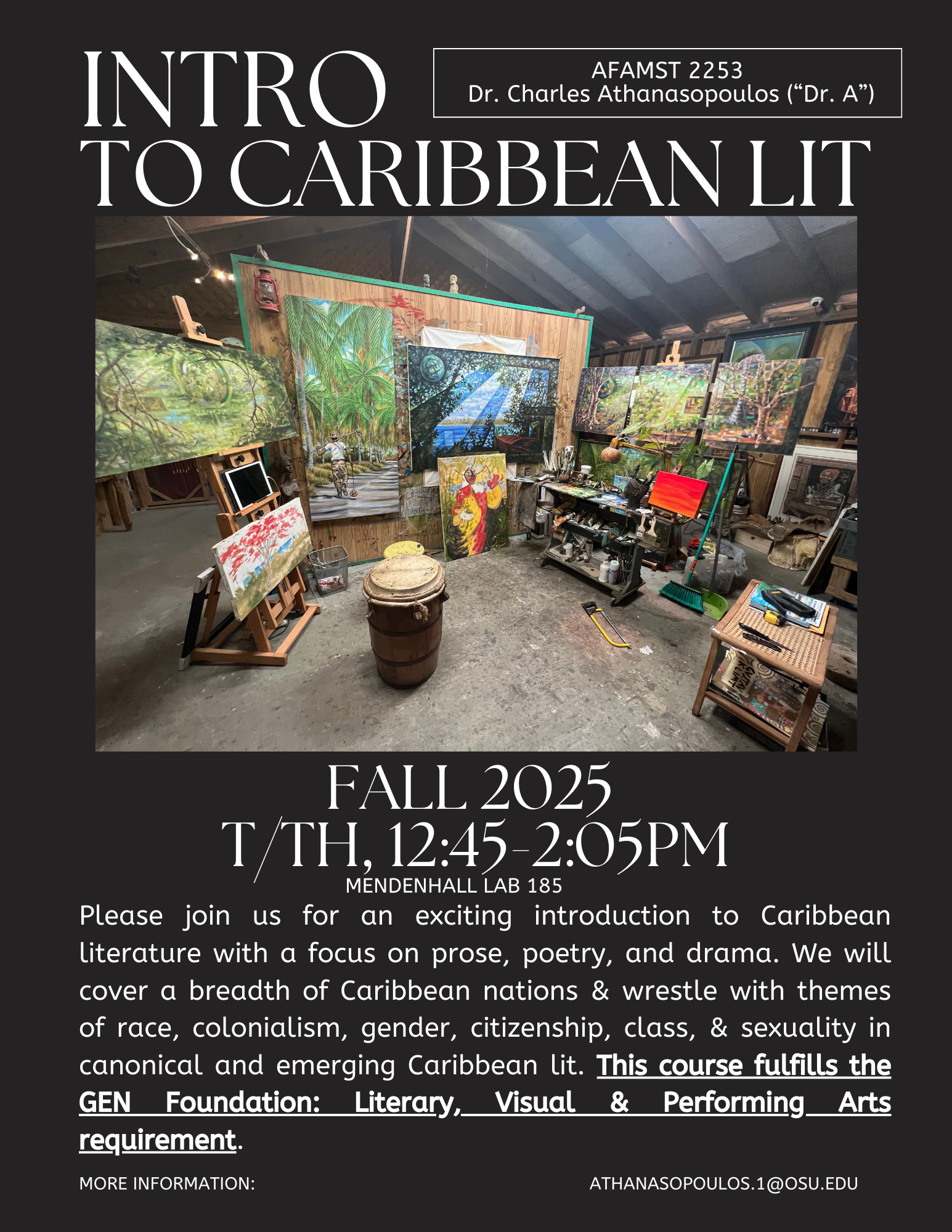 Caribbean Literature Course Flyer