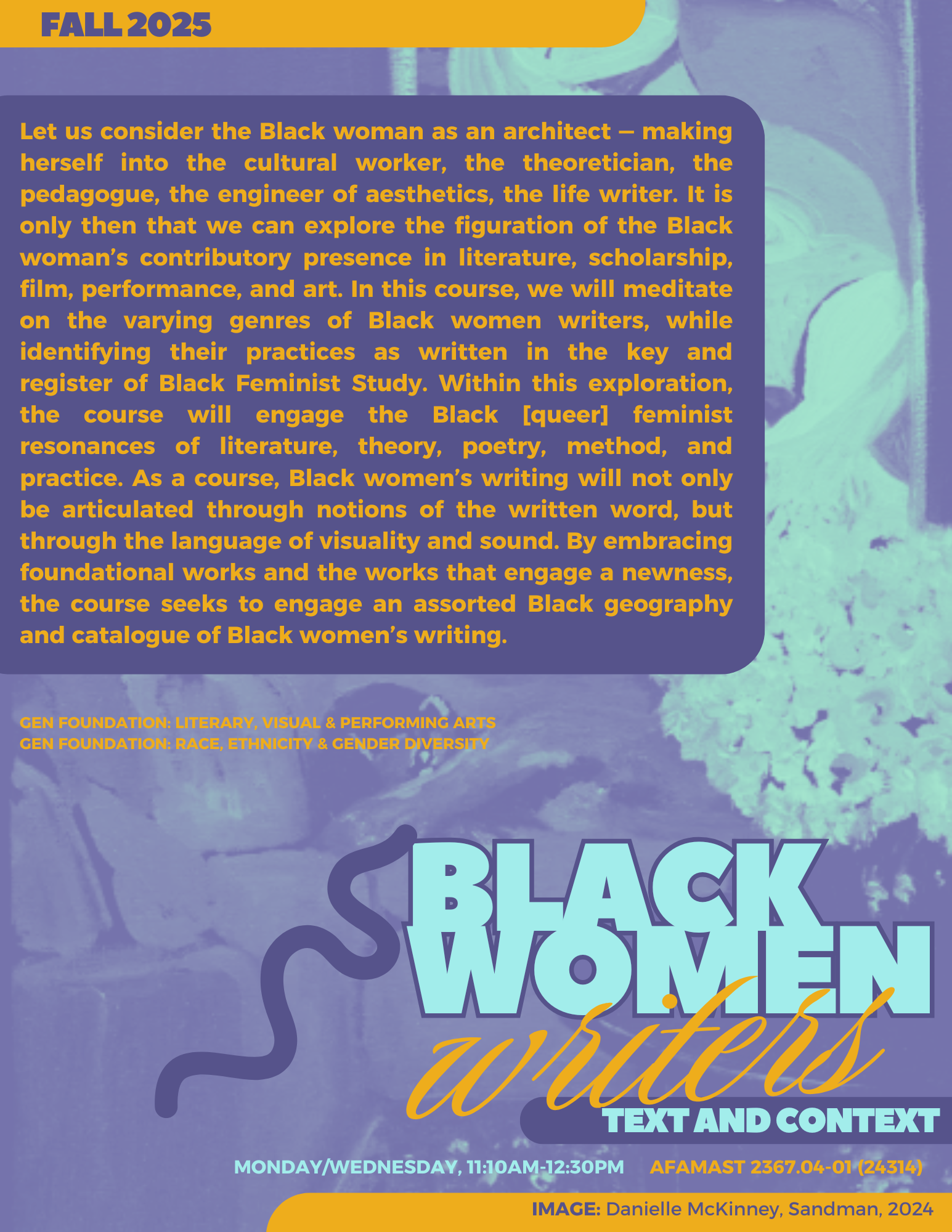 Black Women Writers Course Flyer