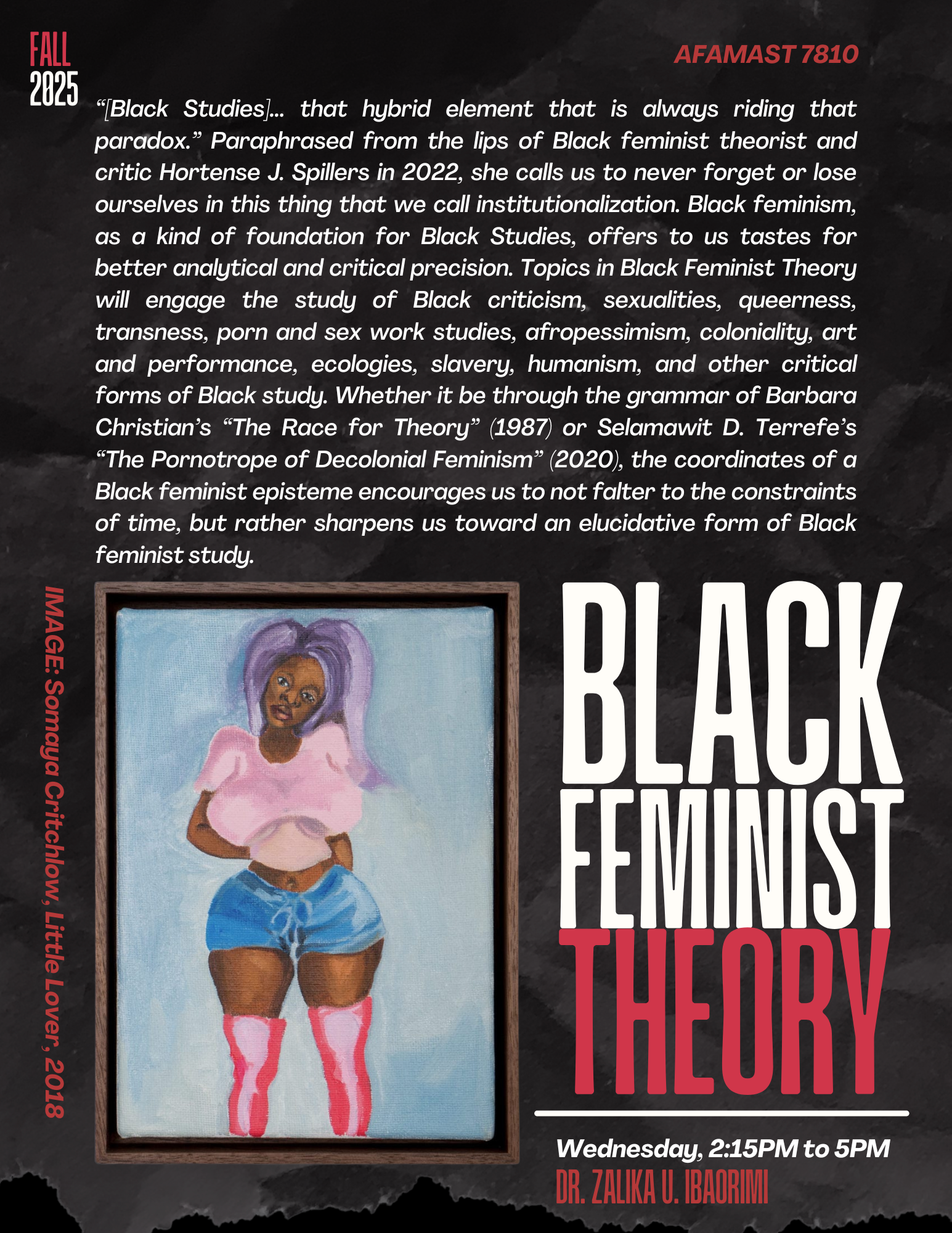 Black Feminist Theory Course Flyer 