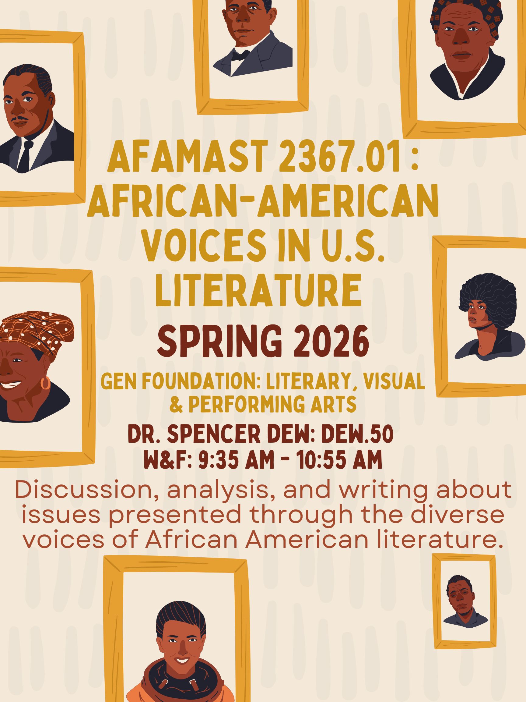 African American Voices in U.S. Literature Flyer