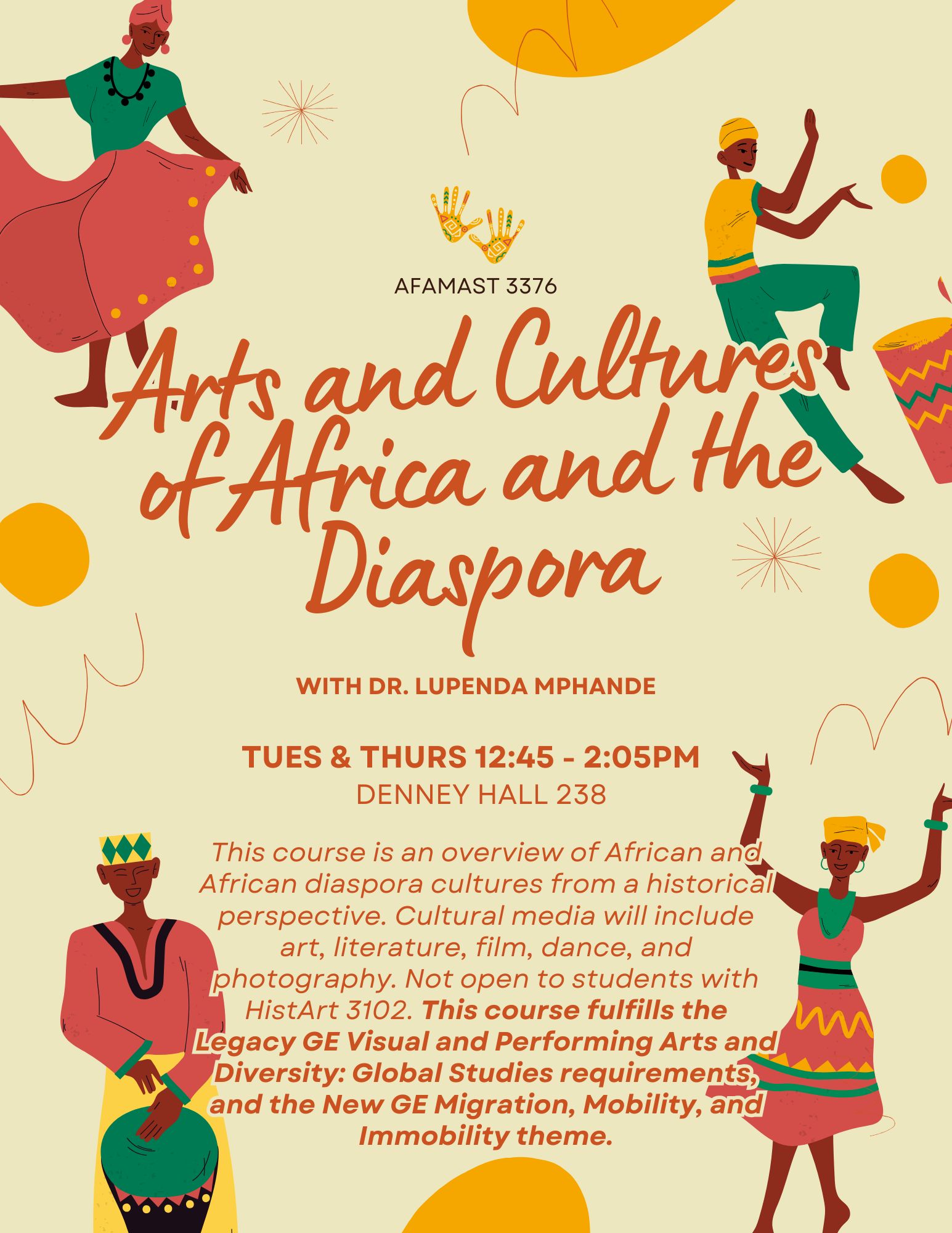 AFAMAST 3376 Arts and Cultures of African and the Diaspora