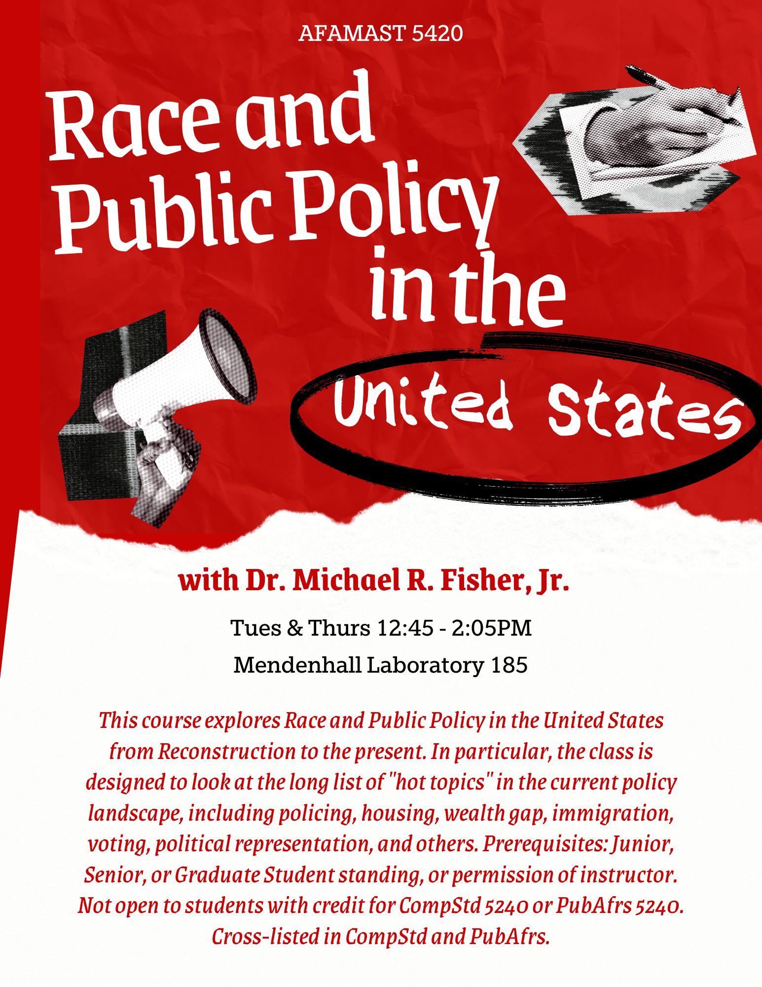 AFAMAST 5420 Race and Public Policy in the United States
