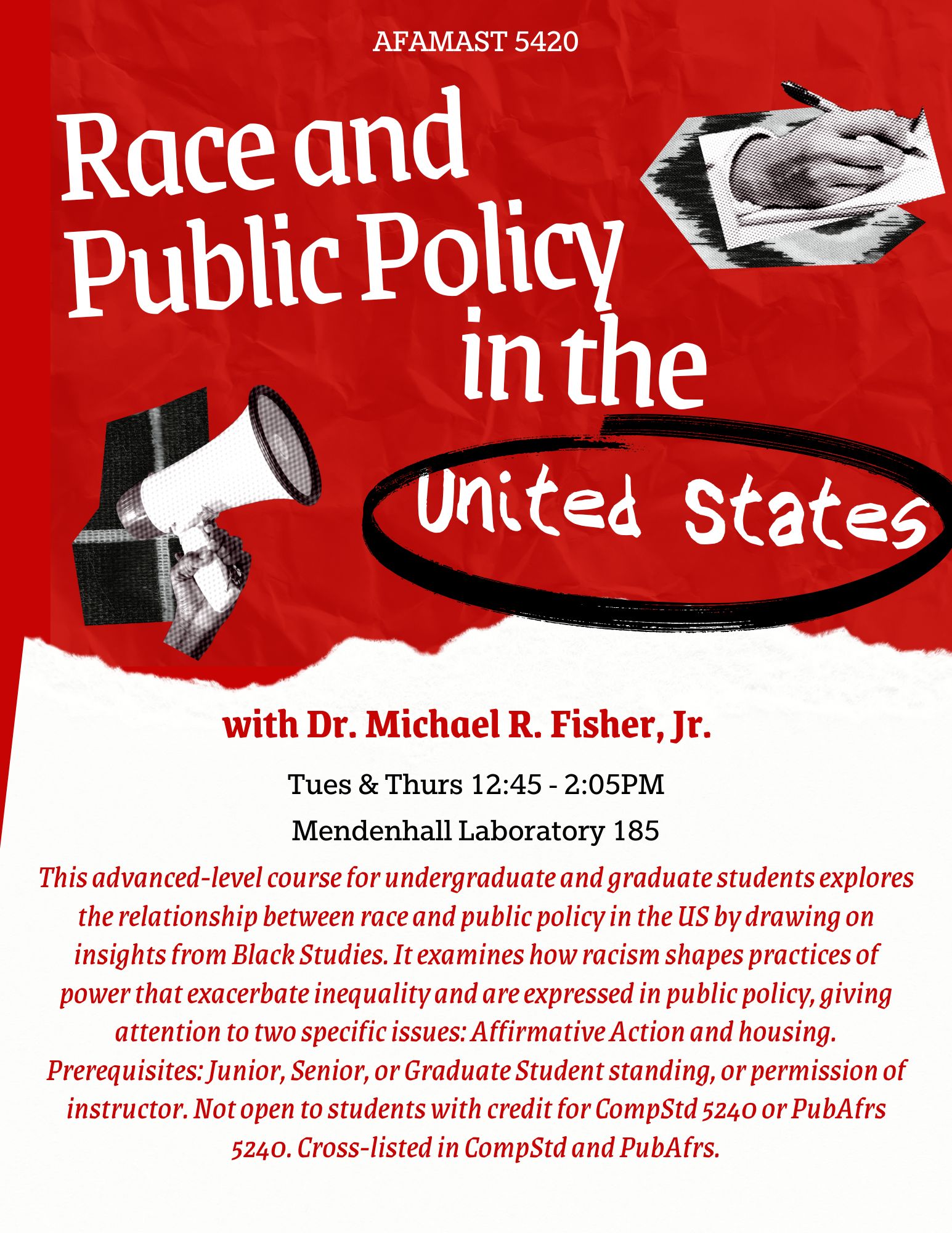 AFAMAST 5420 Race and Public Policy in the US Flyer