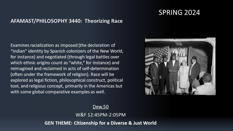AFAMAST/Philosophy 3440: Theorizing Race 