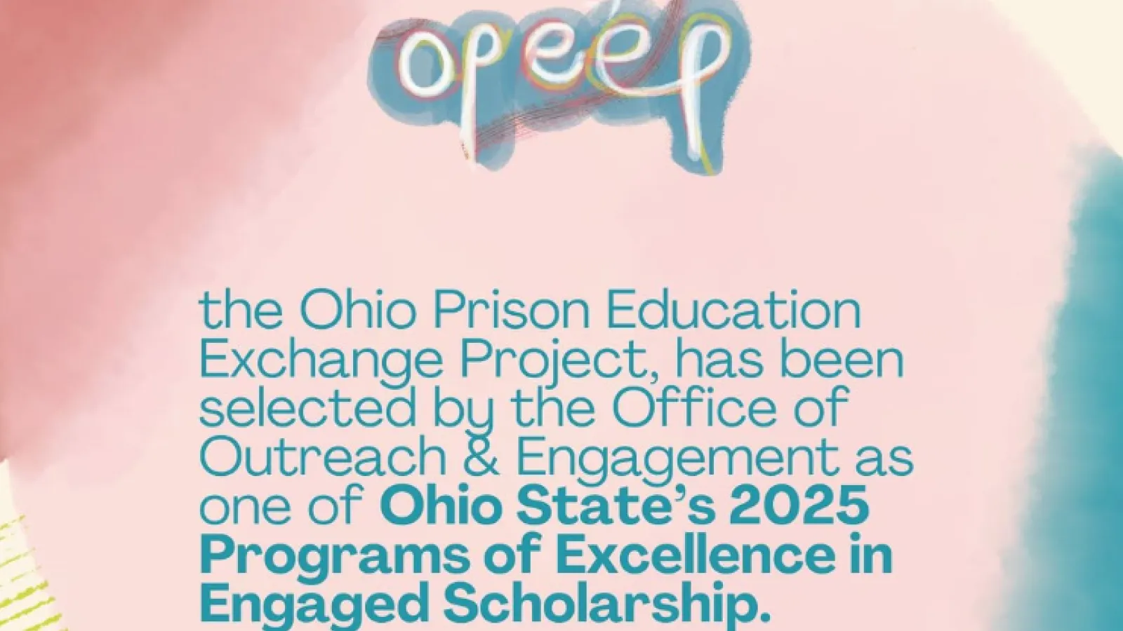 A flyer stating that OPEEP has been certified