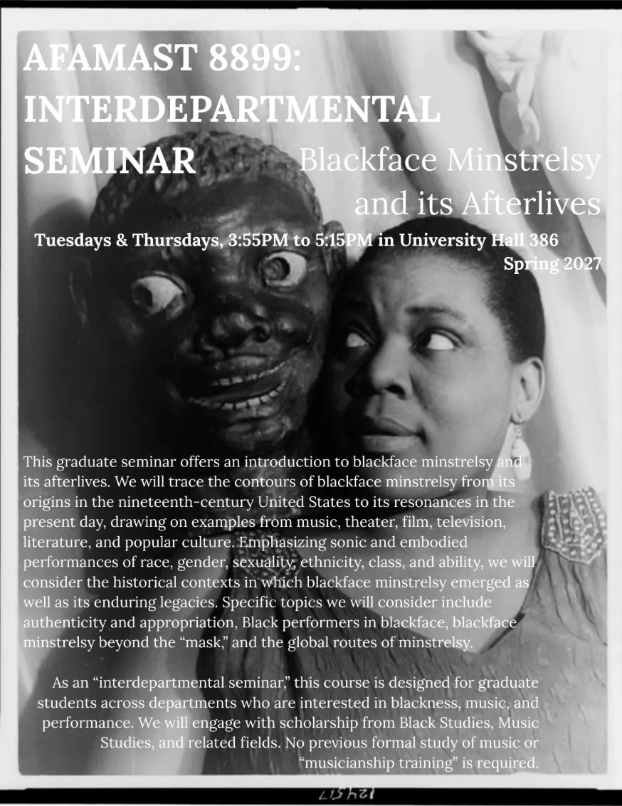 Course flyer for AFAMST 8899.
